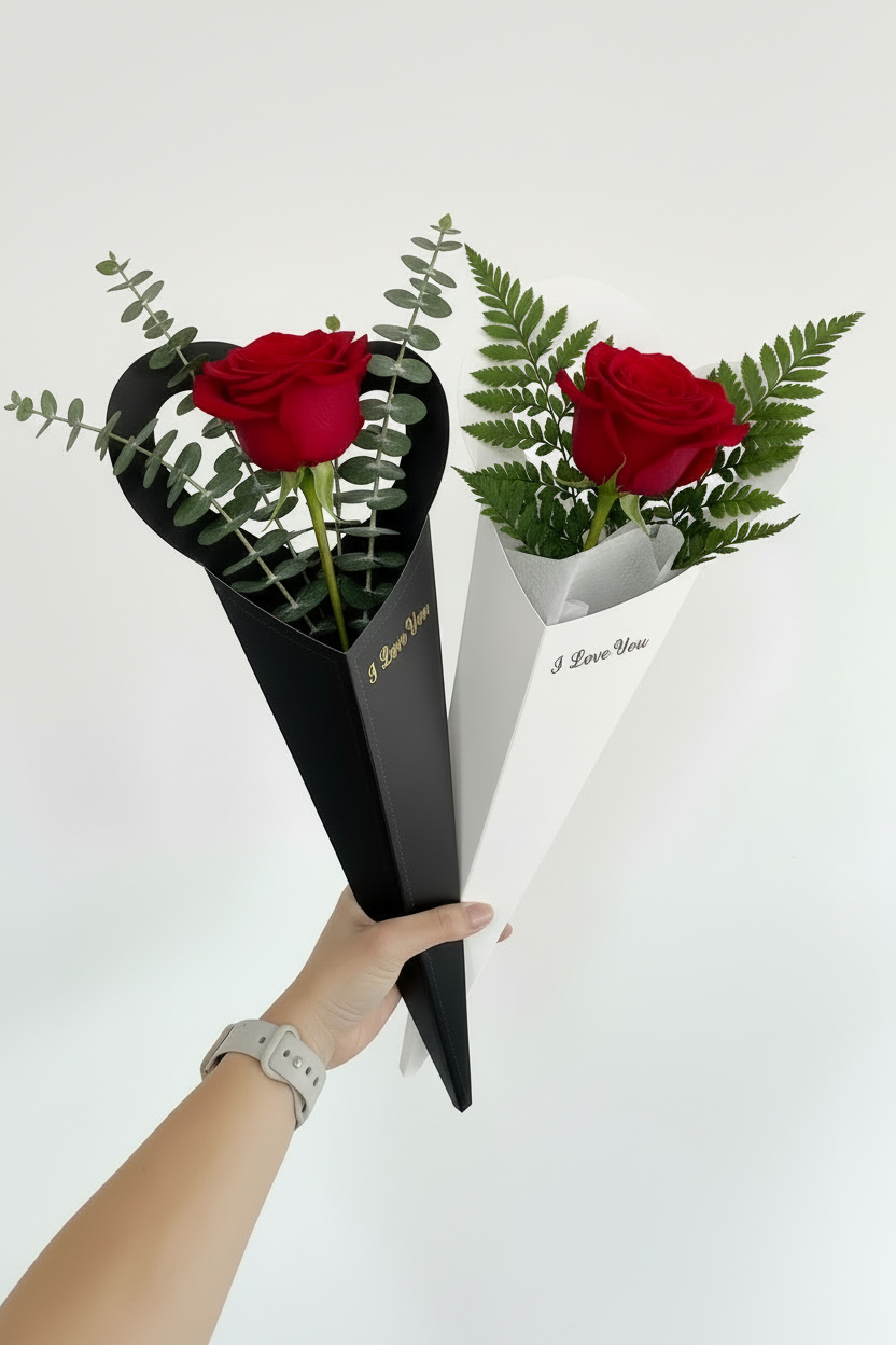 Rose bouquets with red roses