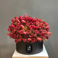 Shelesh floral arrangement with logo